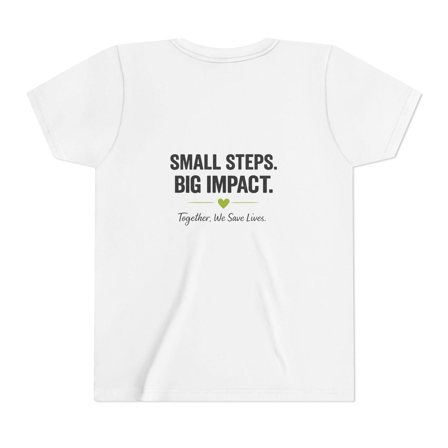 Walk For Lives™ Youth Tee — Small Steps. Big Impact- Awareness & In Memory