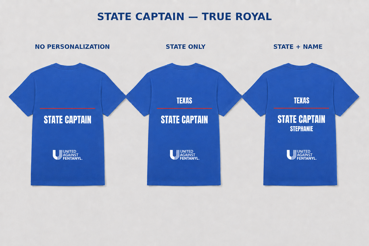 Official 2026 UAF State Captain T-Shirt — Blue