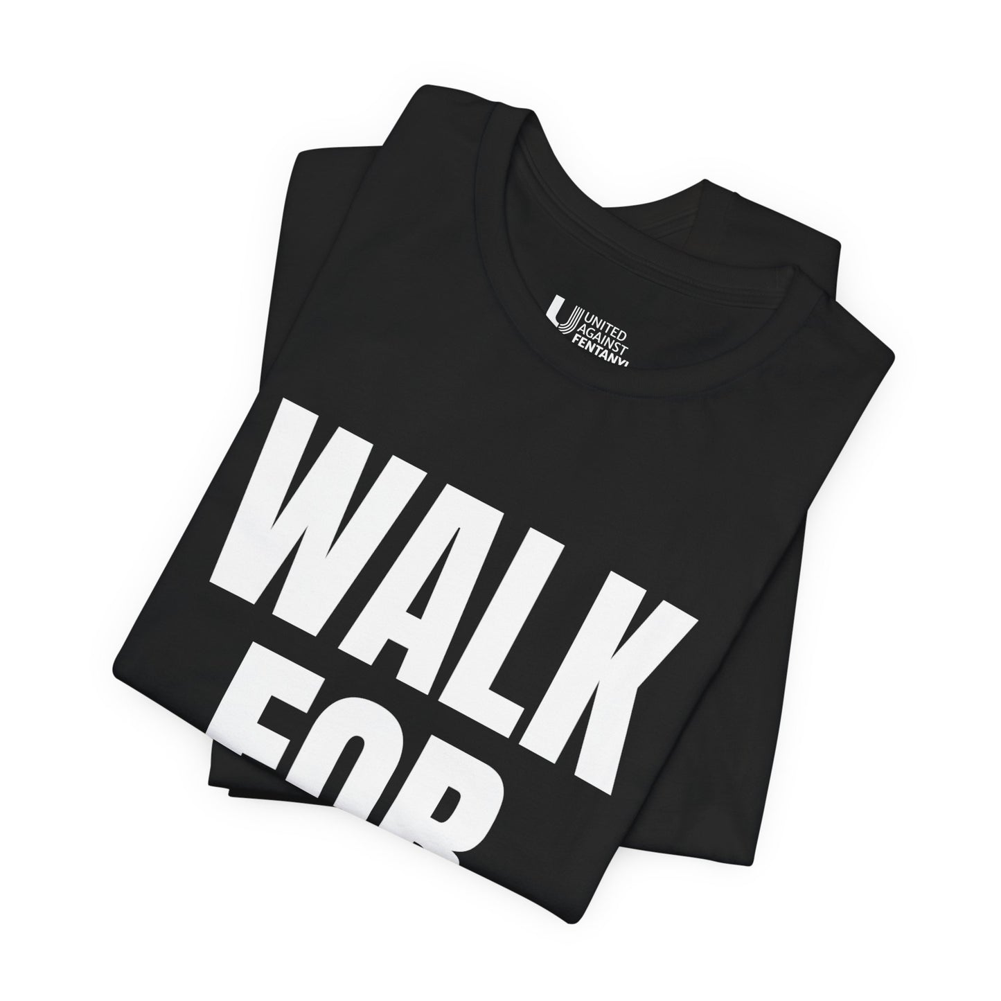 Official Walk for Lives™ Traditional Memorial Black T-Shirt — Personalized Photo & Name