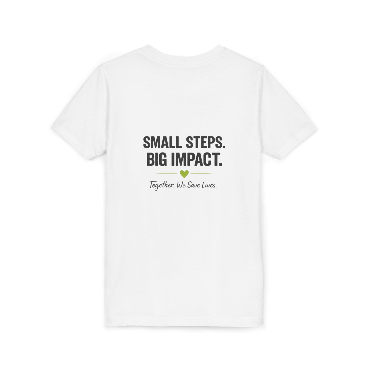 Walk For Lives™ Youth Tee — Small Steps. Big Impact- Awareness & In Memory