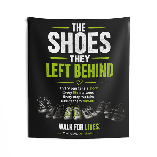 Walk For Lives Memorial Photo Backdrop — The Shoes They Left Behind™