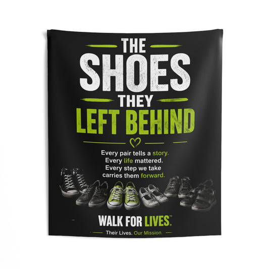 Walk For Lives Memorial Photo Backdrop — The Shoes They Left Behind™