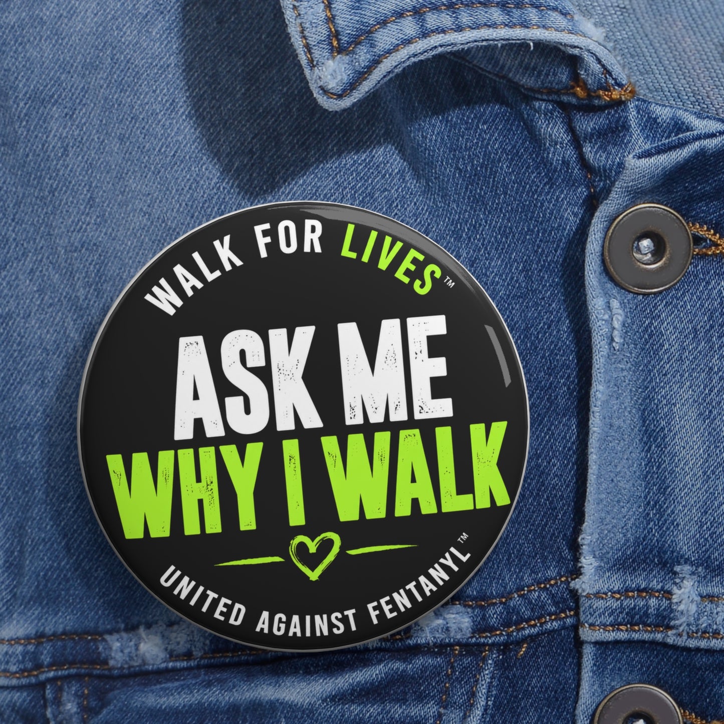 Walk For Lives™ Conversation Starter Pins
