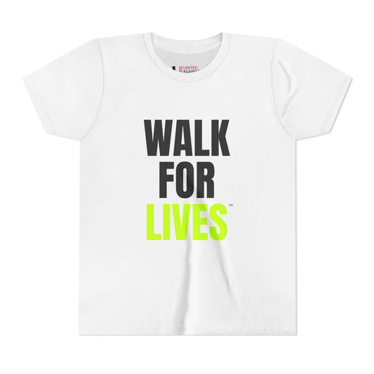 Walk For Lives™ Youth Tee — Small Steps. Big Impact- Awareness & In Memory